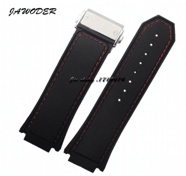 jawoder watchband 30 x19mm men red stitched black silicone rubber watch band strap stainless steel deployment buckle for hub big b8426738, Black;brown
jawoder watchband 30 x19mm men red stitched black silicone rubber watch band strap stainless steel deployment buckle for hub big b8426738, Black;brown