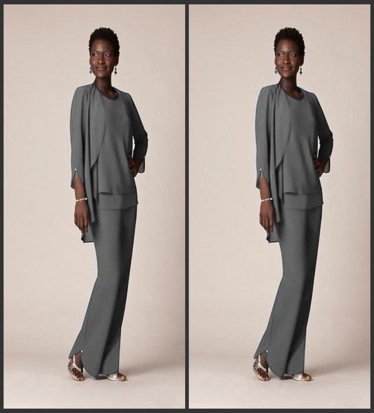 2020 grey chiffon formal pant suits for mother groom dresses evening wear long mother of the bride dresses with jackets plus size 9153182, Black;red
2020 grey chiffon formal pant suits for mother groom dresses evening wear long mother of the bride dresses with jackets plus size 9153182, Black;red