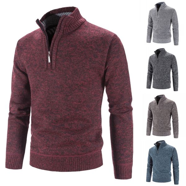 men's tshirts knitted pullover half turtleneck sweater zipper asian size 230628, White;black
men's tshirts knitted pullover half turtleneck sweater zipper asian size 230628, White;black