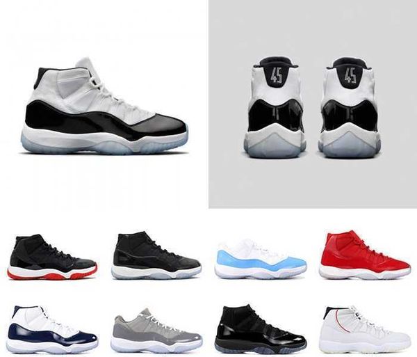 with box 2020 mens and womens basketball shoes sneakers 11s concord number 45 bred cap and gown platinum tint for men trainers
with box 2020 mens and womens basketball shoes sneakers 11s concord number 45 bred cap and gown platinum tint for men trainers