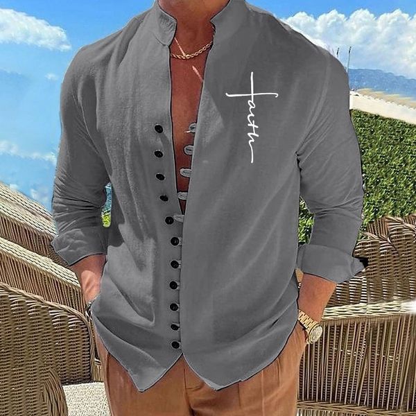 men's dress shirts spring cotton linen autumn longsleeved solid color standup collar casual style plus size 230628, White;black
men's dress shirts spring cotton linen autumn longsleeved solid color standup collar casual style plus size 230628, White;black