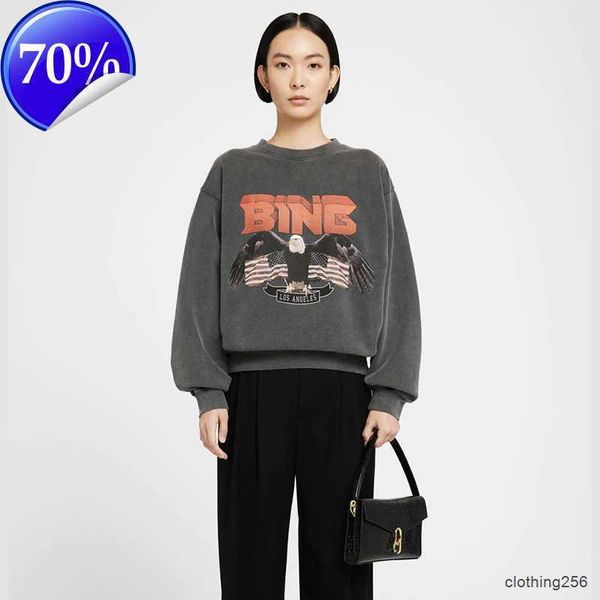 23ss anine bing vintage bing sweatshirt eagle print designer sweater fried snow wash water pullover hoodie women fashion sportshirt, Black
23ss anine bing vintage bing sweatshirt eagle print designer sweater fried snow wash water pullover hoodie women fashion sportshirt, Black