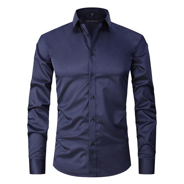 men's dress shirts spring elasticity cotton slim fit men casual long sleeve dress shirt male social formal shirts 230628, White;black
men's dress shirts spring elasticity cotton slim fit men casual long sleeve dress shirt male social formal shirts 230628, White;black