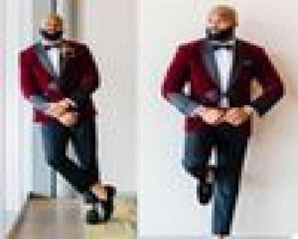 customise 2 pcs mens wedding tuxedos shawl lapel velvet gentle groom wear slim fit groomsmen jacket pants man blazer9951112, Black;gray
customise 2 pcs mens wedding tuxedos shawl lapel velvet gentle groom wear slim fit groomsmen jacket pants man blazer9951112, Black;gray