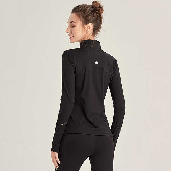 ll-118 yoga jacket women coat long sleeves shirts solid color back zipper gym jackets shaping waist tight fitness jogger outfit sportswear 2
ll-118 yoga jacket women coat long sleeves shirts solid color back zipper gym jackets shaping waist tight fitness jogger outfit sportswear 2