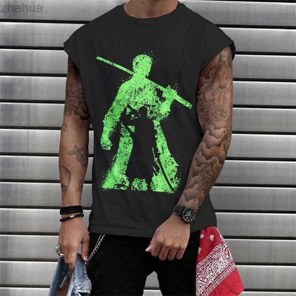 2023 summer men's 3d printing round neck slim fit casual men's shoulder tank men's t-shirt, White;black
2023 summer men's 3d printing round neck slim fit casual men's shoulder tank men's t-shirt, White;black