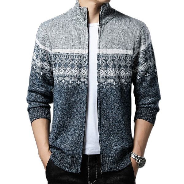 men's sweaters autumn and winter korean style men patchwork cardigan stand collar sweater coat zipper knitted jacket male 8837 230628, White;black
men's sweaters autumn and winter korean style men patchwork cardigan stand collar sweater coat zipper knitted jacket male 8837 230628, White;black
