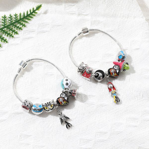 anime halloween ghost mom bracelet drip oil metal accesssory girls cute sweet student friend bracelet, Blue
anime halloween ghost mom bracelet drip oil metal accesssory girls cute sweet student friend bracelet, Blue