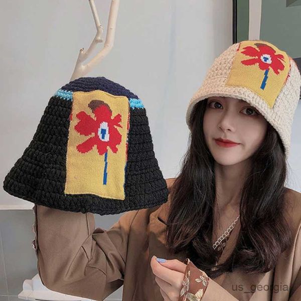 caps fashion flower pot hat knitted bucket hat sun protect foldable sunshade cap wild personality bucket hat outdoor trend r230628, Blue;gray
caps fashion flower pot hat knitted bucket hat sun protect foldable sunshade cap wild personality bucket hat outdoor trend r230628, Blue;gray