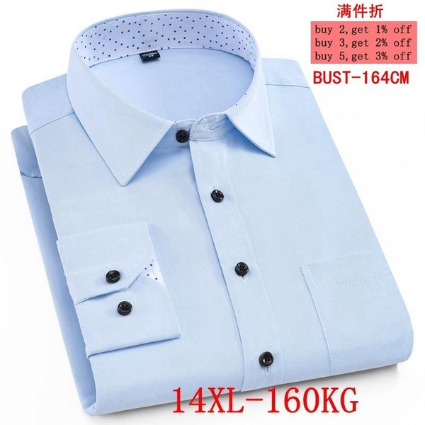 men's dress shirts large size 10xl 11xl 12xl 13xl 14xl men's long sleeve lapel business office business 10 color formal blue shirt, White;black
men's dress shirts large size 10xl 11xl 12xl 13xl 14xl men's long sleeve lapel business office business 10 color formal blue shirt, White;black
