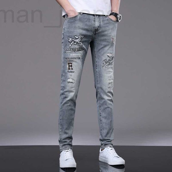 men's jeans designer high end men's jeans, spring and summer new products, slim fitting elastic small feet, korean version, embroi, Blue
men's jeans designer high end men's jeans, spring and summer new products, slim fitting elastic small feet, korean version, embroi, Blue