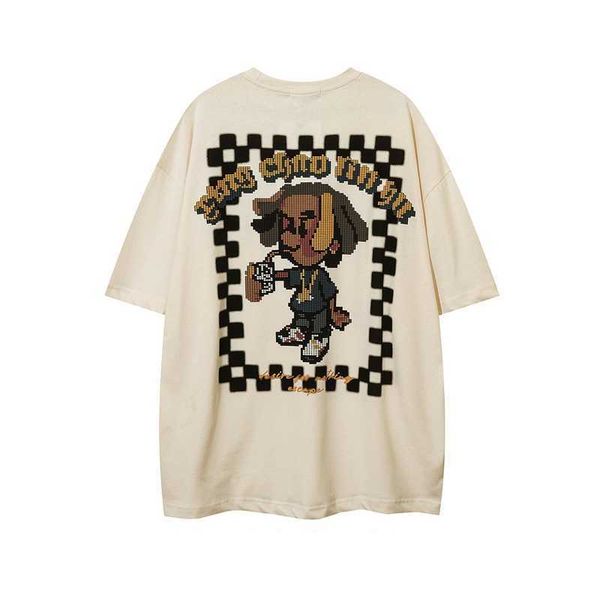 fashion brand stussysoriginal design mosaic american cartoon printed round neck short sleeve men and women's ins china-chic lovers', White;black
fashion brand stussysoriginal design mosaic american cartoon printed round neck short sleeve men and women's ins china-chic lovers', White;black