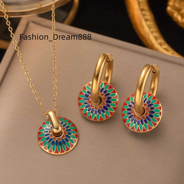 wholesale daisy flower jewelry set gold plated adjustable women's stainless steel necklace earring set, Silver
wholesale daisy flower jewelry set gold plated adjustable women's stainless steel necklace earring set, Silver