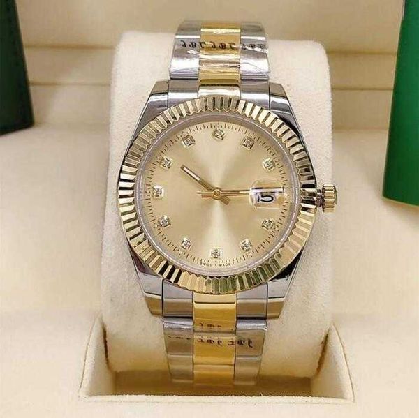 and mens men women automatic mechanical watches 41mm sapphire calendar face folding buckle waterproof, Slivery;golden
and mens men women automatic mechanical watches 41mm sapphire calendar face folding buckle waterproof, Slivery;golden