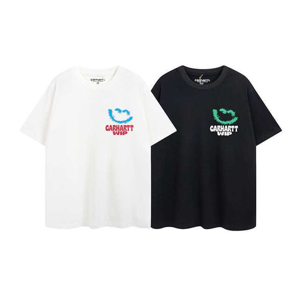 fashion men's and women's t-shirt tooling brand carhart new 2023 summer work clothes brand smiley face letter printed short sleeve, White;black
fashion men's and women's t-shirt tooling brand carhart new 2023 summer work clothes brand smiley face letter printed short sleeve, White;black