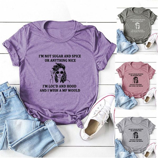 women s t shirt summer letter short sleeve print loose personality ladies t shirt i not sugar and spiceor anything nice 230628, White
women s t shirt summer letter short sleeve print loose personality ladies t shirt i not sugar and spiceor anything nice 230628, White
