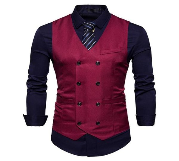 new men039s vest slim fit double breasted dress suit vests fashion slim fit men casual vest waistcoat gilet homme costume 036798041, Black;gray
new men039s vest slim fit double breasted dress suit vests fashion slim fit men casual vest waistcoat gilet homme costume 036798041, Black;gray