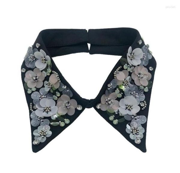 women sequin floral lapel false collar beaded jewelry detachable necklace choker a0nf neck ties1054100, Blue;purple
women sequin floral lapel false collar beaded jewelry detachable necklace choker a0nf neck ties1054100, Blue;purple