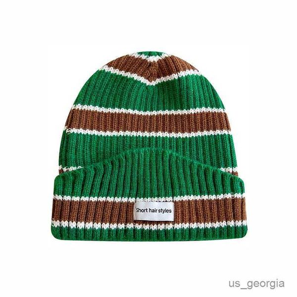 caps fashion striped knitted beanie caps for women men elasticity windproof warm beanie hats autumn winter hat gorras r230628, Blue;gray
caps fashion striped knitted beanie caps for women men elasticity windproof warm beanie hats autumn winter hat gorras r230628, Blue;gray