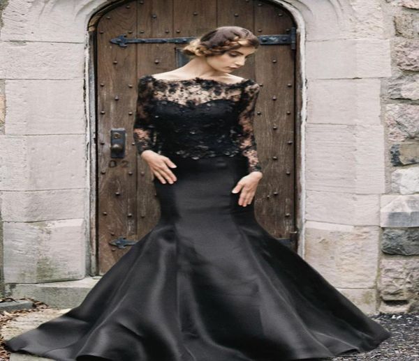 2020 modern black gothic wedding dresses mermaid long sleeves lace satin flowers colorful bridal gowns non white vintage robe de m5422068
2020 modern black gothic wedding dresses mermaid long sleeves lace satin flowers colorful bridal gowns non white vintage robe de m5422068