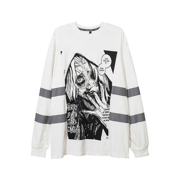 new fengchun autumn gothic long sleeve printed t-shirt reflective high street hip hop street sweater for men stussysi svsl, White;black
new fengchun autumn gothic long sleeve printed t-shirt reflective high street hip hop street sweater for men stussysi svsl, White;black