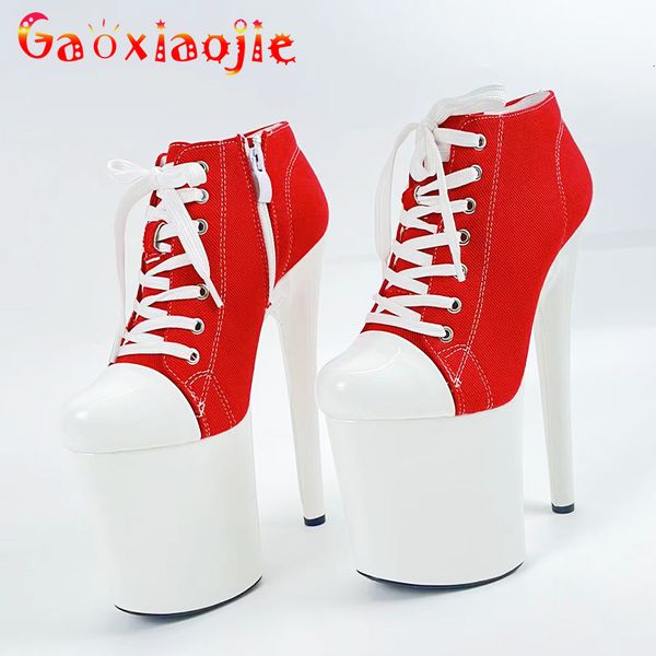 boots woman denim 20cm stiletto heel round toe platform canvas wear resisting pole dance ankle stripper heels 230628, Black
boots woman denim 20cm stiletto heel round toe platform canvas wear resisting pole dance ankle stripper heels 230628, Black