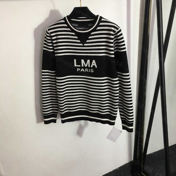 23ss womens designer clothing women sweater letter striped long-sleeved pullover sweater womens clothing, White;black
23ss womens designer clothing women sweater letter striped long-sleeved pullover sweater womens clothing, White;black