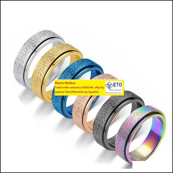 band rings women steel ring men girl boy anxiety relief 6mm fidget sier gold blue stainless jewelry perfect weddings parties celebrat, Silver
band rings women steel ring men girl boy anxiety relief 6mm fidget sier gold blue stainless jewelry perfect weddings parties celebrat, Silver