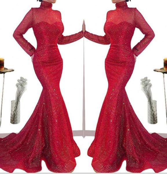red lace mermaid evening dresses saudi arabic africa high neck sheer long sleeves evening gowns 2020 long sequined prom dress8153660, Black;red
red lace mermaid evening dresses saudi arabic africa high neck sheer long sleeves evening gowns 2020 long sequined prom dress8153660, Black;red