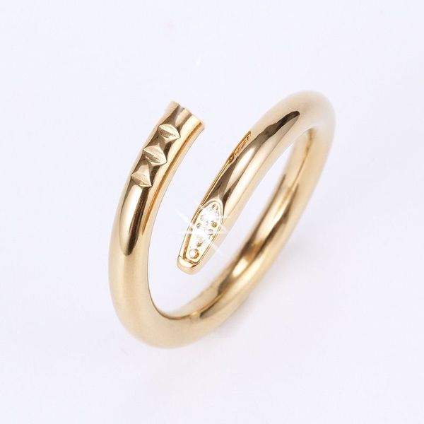 designer nail ring promise rings luxury carti jewelry love rings for women titanium steel alloy gold-plated process accessories never fade n, Silver
designer nail ring promise rings luxury carti jewelry love rings for women titanium steel alloy gold-plated process accessories never fade n, Silver