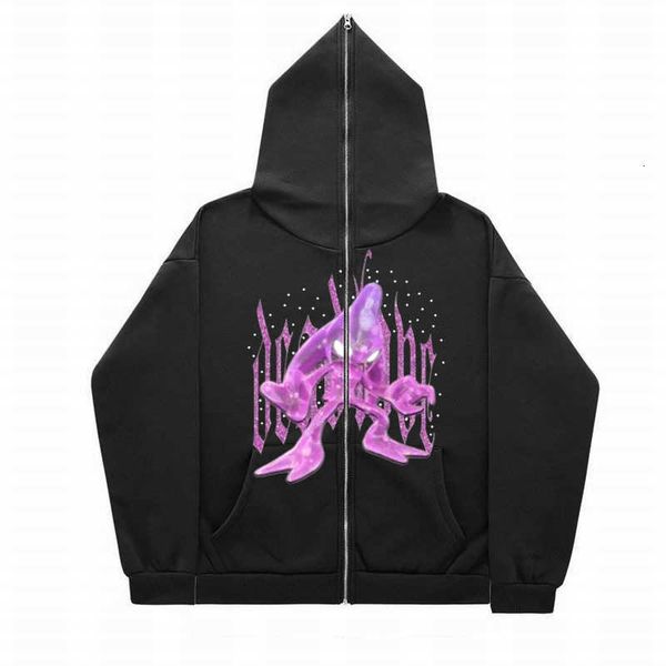full zip 2023 sweater y2k american oversize sweatshirt hoodies figure floral long sleeve standard, Black
full zip 2023 sweater y2k american oversize sweatshirt hoodies figure floral long sleeve standard, Black