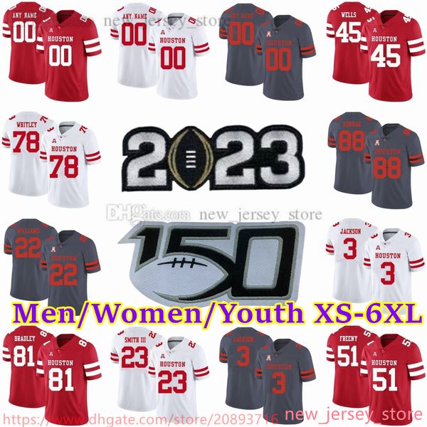 custom xs-6xl ncaa houston cougars football stitched jerseys 23 willie smith iii 78 wilson whitley 3 william jackson 37 zamar kirven 36 zair, Black
custom xs-6xl ncaa houston cougars football stitched jerseys 23 willie smith iii 78 wilson whitley 3 william jackson 37 zamar kirven 36 zair, Black