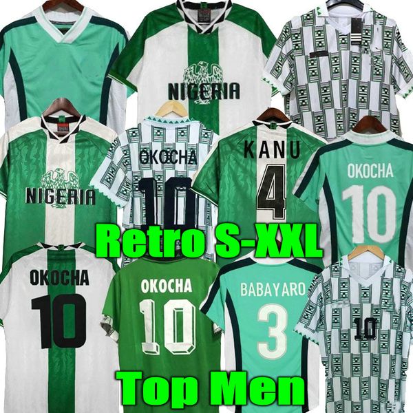 okocha retro nigeria 1994 home away soccer jerseys kanu finidi nwogu futbol kit vintage football jersey classic shirt 1998 1996, Black;yellow
okocha retro nigeria 1994 home away soccer jerseys kanu finidi nwogu futbol kit vintage football jersey classic shirt 1998 1996, Black;yellow