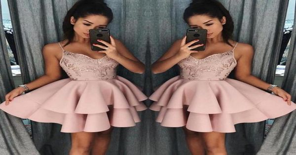 2019 dusty pink spaghetti short homecoming dresses backless lace appliqued cocktail party gown mini prom evening dresses1135671, Blue;pink
2019 dusty pink spaghetti short homecoming dresses backless lace appliqued cocktail party gown mini prom evening dresses1135671, Blue;pink