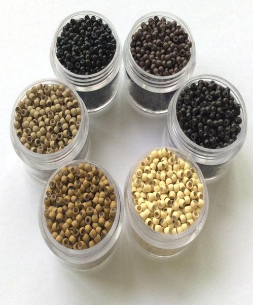 1000pcsbottle 29x16x20mm mix color silicone lined nano beads for nano ring hair extensions8425138, Black
1000pcsbottle 29x16x20mm mix color silicone lined nano beads for nano ring hair extensions8425138, Black