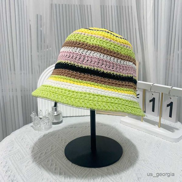caps summer version hollow crochet buckets hats women sun hat green color simple fashion breathable knitted hat women r230628, Blue;gray
caps summer version hollow crochet buckets hats women sun hat green color simple fashion breathable knitted hat women r230628, Blue;gray