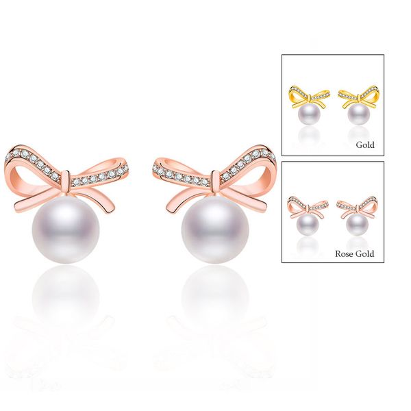 luxury cz diamond pearl bowknot earrings 2023 new designer earrings for women party jewelry gift aaa cubic zirconia ear studs, Golden;silver
luxury cz diamond pearl bowknot earrings 2023 new designer earrings for women party jewelry gift aaa cubic zirconia ear studs, Golden;silver