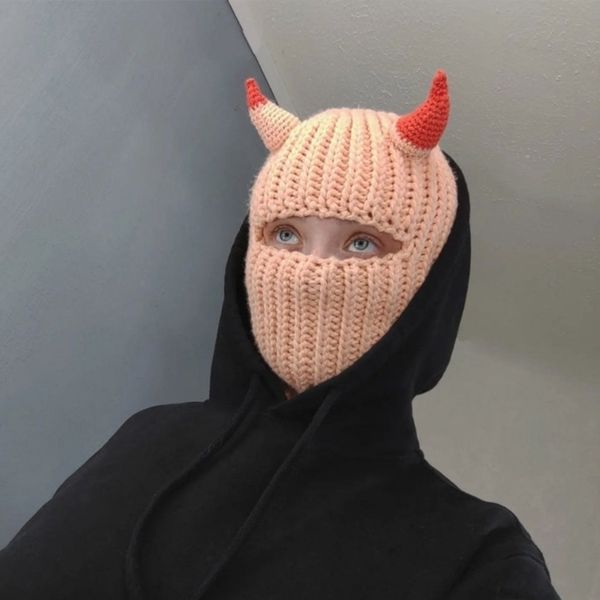 fashion face masks neck gaiter halloween funny horns knitted hat beanies warm full face cover ski mask hat windproof balaclava hat for outdo
fashion face masks neck gaiter halloween funny horns knitted hat beanies warm full face cover ski mask hat windproof balaclava hat for outdo