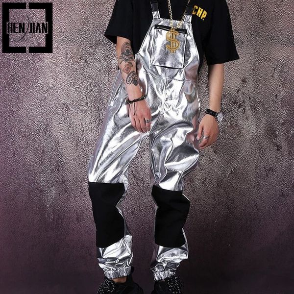 men's jeans mens oversized hip hop leather bib overalls fashion clubwear stagewear jumpwuits suspender pants 230628, Blue
men's jeans mens oversized hip hop leather bib overalls fashion clubwear stagewear jumpwuits suspender pants 230628, Blue