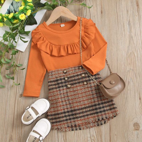 t-shirts 2-6yearsgirls outfits two piece suit fashion solid color long sleeve ribbed and plaid button short skirt x0628, Blue
t-shirts 2-6yearsgirls outfits two piece suit fashion solid color long sleeve ribbed and plaid button short skirt x0628, Blue