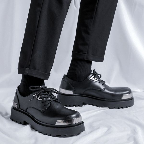 dress shoes italian fashion leather black thick sole oxford for men casual business male formal wedding moccasin 230628
dress shoes italian fashion leather black thick sole oxford for men casual business male formal wedding moccasin 230628