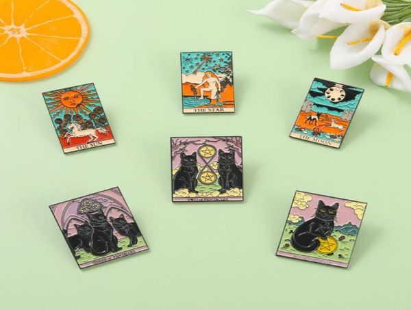 punk tarot card enamel pins black cat women sun moon brooches badge lapel pin jacket backpack accessories gift friends jewelry6329110, Blue
punk tarot card enamel pins black cat women sun moon brooches badge lapel pin jacket backpack accessories gift friends jewelry6329110, Blue