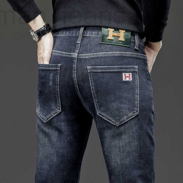 men's jeans designer h family autumn and winter thick slim fit small straight sleeve youth long pants embroidered european fashion bran, Blue
men's jeans designer h family autumn and winter thick slim fit small straight sleeve youth long pants embroidered european fashion bran, Blue