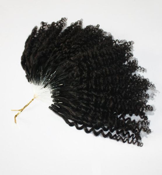 

ce certificated micro ring hair extensions 400slot kinky curly loop red 99j yellow natural color2748263