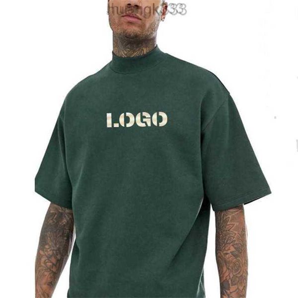 men mock neck heavy weight 100% cotton blank t shirt custom graphic oversized tshirt, White;black
men mock neck heavy weight 100% cotton blank t shirt custom graphic oversized tshirt, White;black