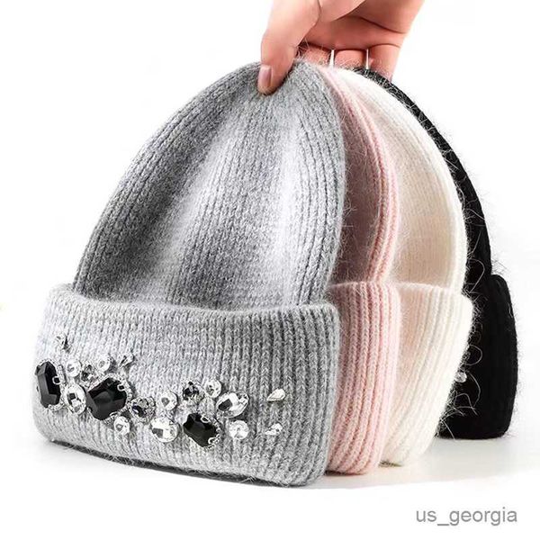 caps new women luxury knitted hat autumn winter rabbit beanies cap female fashion thickened warm cap gift r230628, Blue;gray
caps new women luxury knitted hat autumn winter rabbit beanies cap female fashion thickened warm cap gift r230628, Blue;gray