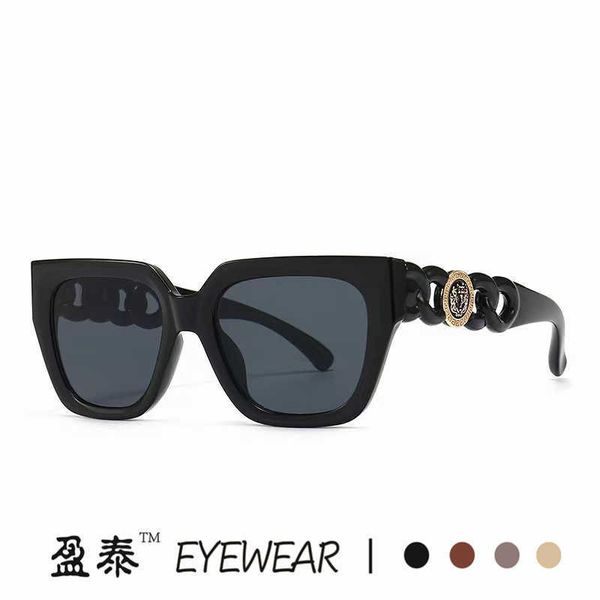 new cat eye head women's fashion street ps ins glasses square modern sunglasses, White;black
new cat eye head women's fashion street ps ins glasses square modern sunglasses, White;black