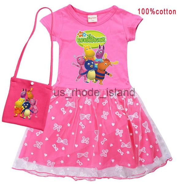 t-shirts backyardigans clothes toddler girls lace princess dresses with small bag kids summer short sleeve wedding party dress childrens x06, Blue
t-shirts backyardigans clothes toddler girls lace princess dresses with small bag kids summer short sleeve wedding party dress childrens x06, Blue