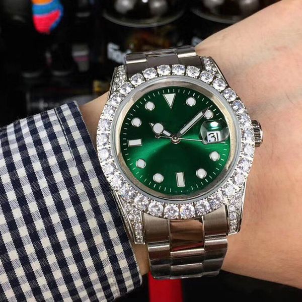 diamond watch mens automatic mechanical watches 40mm sapphire luminous women wristwatch waterproof montre de luxe, Slivery;brown
diamond watch mens automatic mechanical watches 40mm sapphire luminous women wristwatch waterproof montre de luxe, Slivery;brown