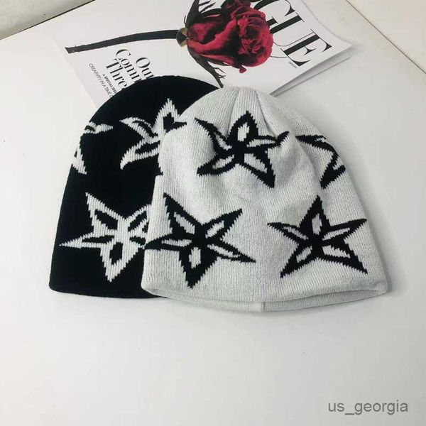 caps new autumn winter knitted hat retro casual fashion personality versatile pattern men women outdoor warm beanie cap r230628, Blue;gray
caps new autumn winter knitted hat retro casual fashion personality versatile pattern men women outdoor warm beanie cap r230628, Blue;gray